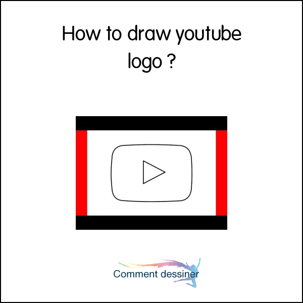 How to draw youtube logo